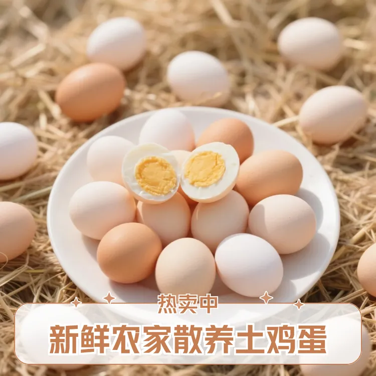 新鲜农家正宗50枚农家生态生鸡蛋新鲜农村土鸡蛋新鲜土鸡蛋40g/枚