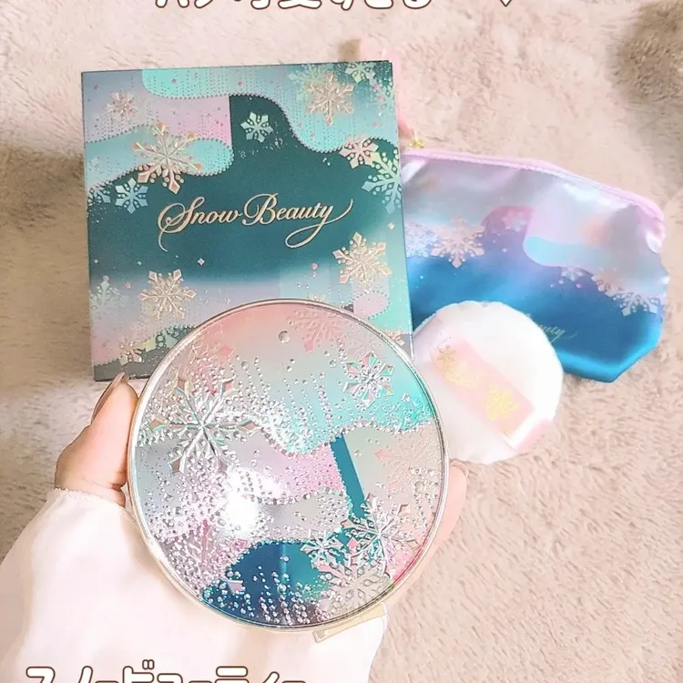 snow beauty资生堂心机蜜粉饼套装雪花晚安粉定妆控油24年限定