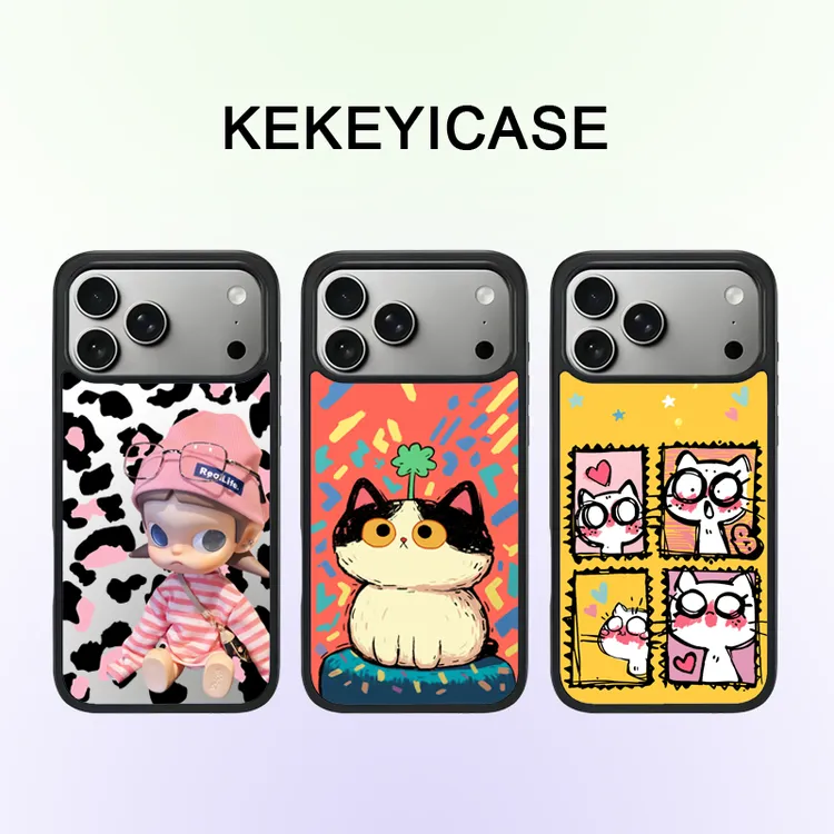 豹纹嘎子姐适用于苹果iphone17promax碳纤纹镜面防摔磁吸手机壳