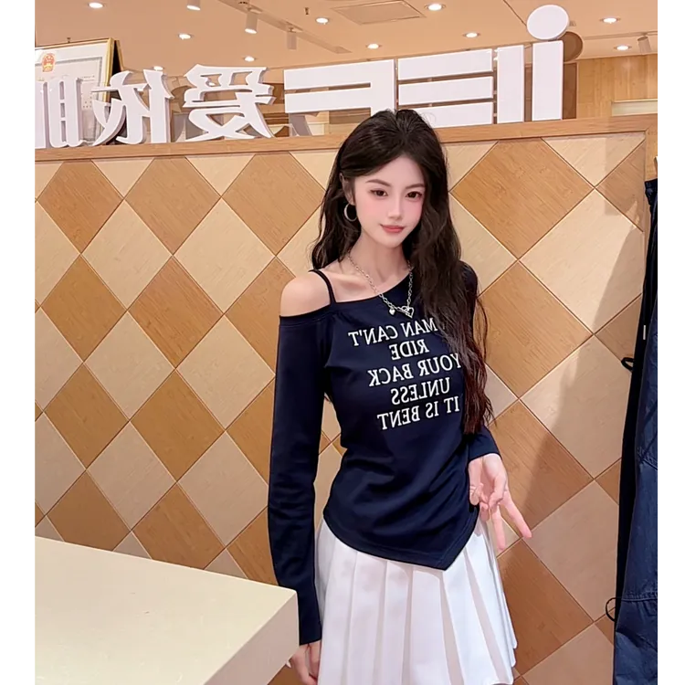 IEF/爱依服2025新款秋季显瘦长袖高贵针织设计感上衣