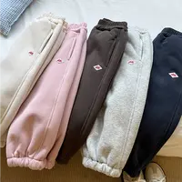 一件过冬女童加绒裤子冬季儿童加厚保暖运动卫裤宝宝秋冬装休闲裤