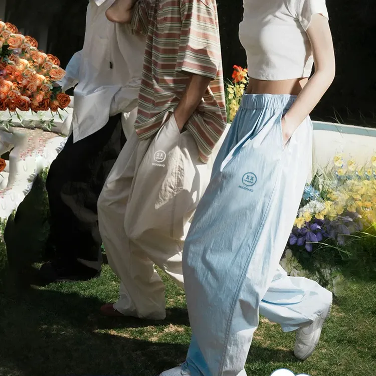 MBD小恶魔蓝色防晒休闲长裤男多巴胺宽松运动速干裤慵懒风运动裤