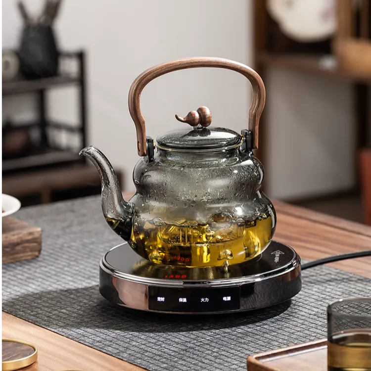 新款康米1300W超薄合金电陶炉煮茶器家用小型烧水煮茶炉煮茶壶
