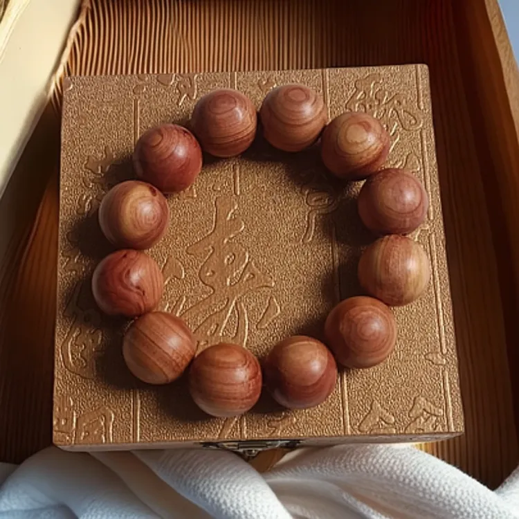 非金属木质手链 原色盘玩包浆男女款红柏木饰品手工配饰经典素款