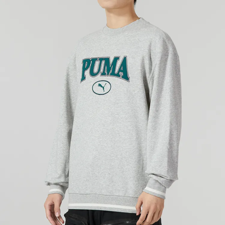 PUMA彪马针织卫衣男装新款圆领时尚印花休闲套头衫运动上衣678422