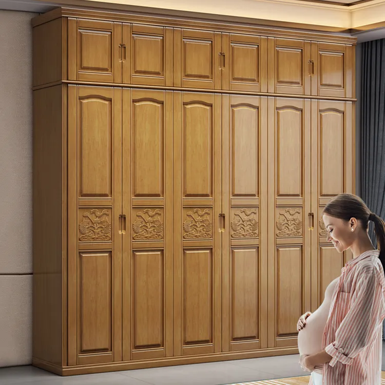 实木衣柜网红高颜值家具家用衣柜衣柜设计实用2025新款爆款卧室