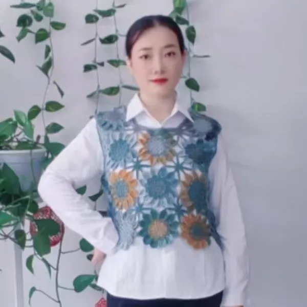向日葵背心教程视频教学