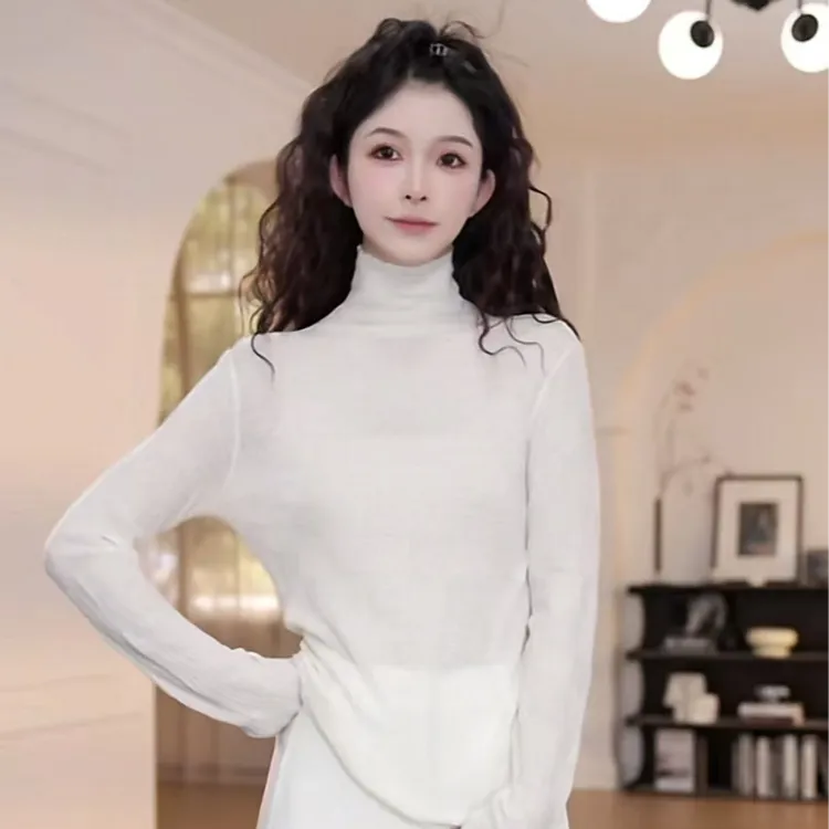 【YANYAN】高领纯色休息毛衣女秋冬打底长袖针织衫YY-9427