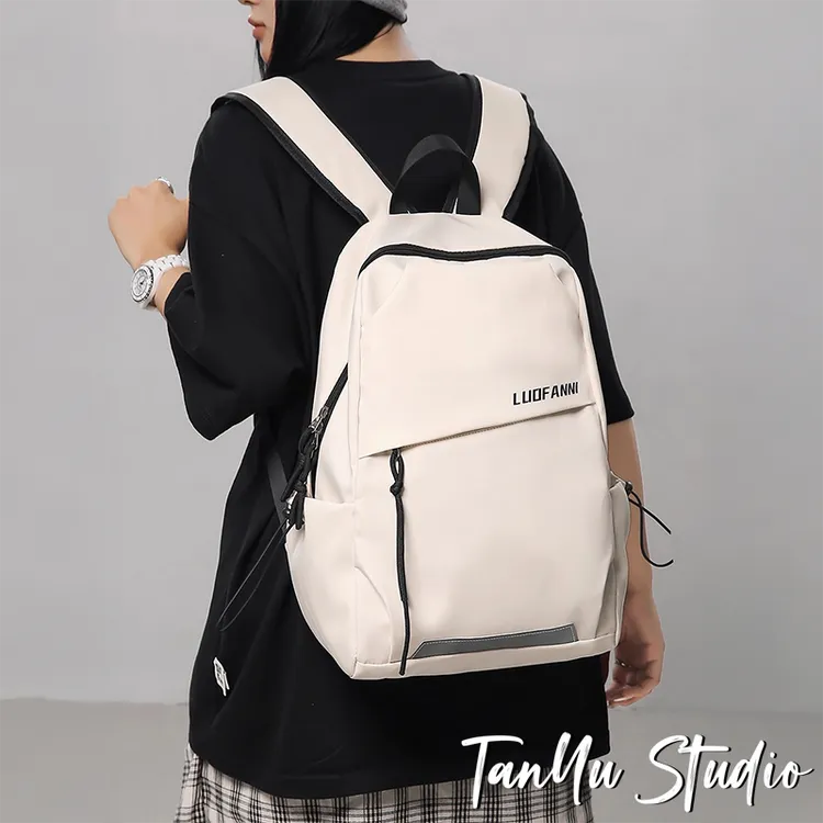 探屿潮牌休闲百搭学生双肩书包男女款大容轻便旅游旅行包户外背包