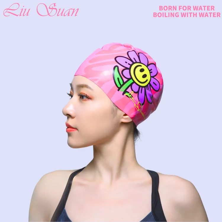 鎏酸2025年新款游泳泳帽男女款大号大头围长发不勒头防水加大高弹