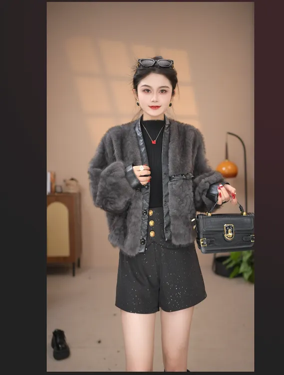 【专柜品质】MAIZI短款老钱风INS风女常规厚款三粒扣短外套冬季