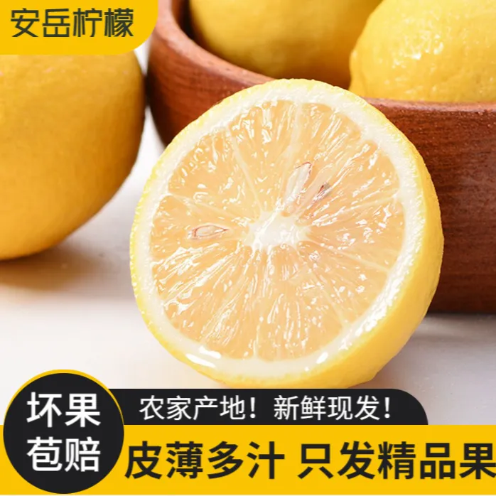 【正宗安岳黄柠檬】10/20枚装（单果60-81g）黄柠檬产地直发新鲜皮薄