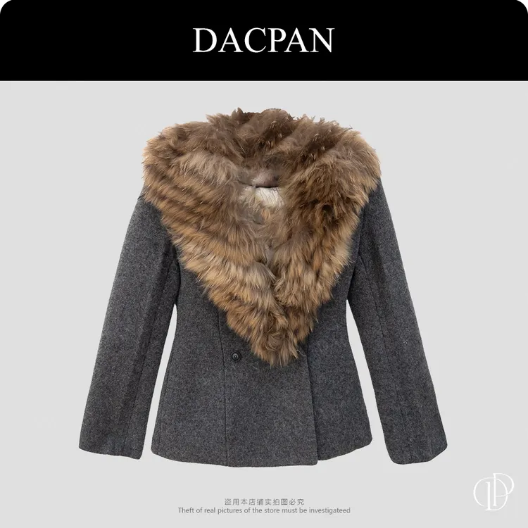 DACPAN-“留洋千金”貉子毛领羽绒外套   2025/盼·PP 8287-1
