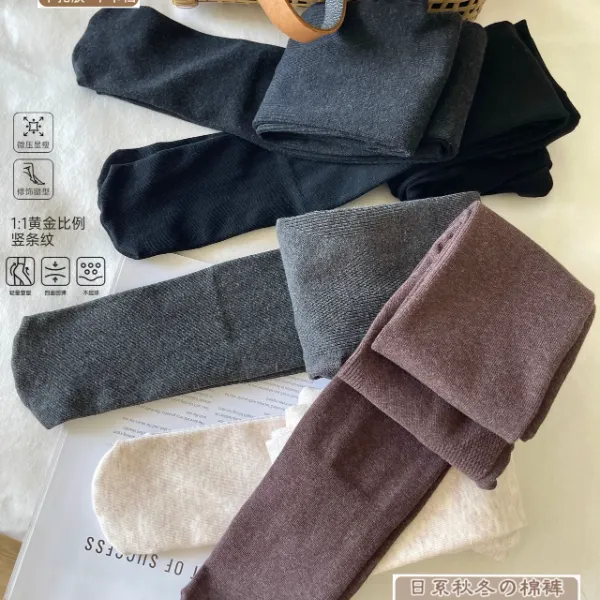 小乖逃休闲时尚黑色深灰色连体袜深灰魔力裤袜显瘦款DD25545