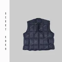 【MISSKO】秋冬小众款“纸片人”复古抽绳显瘦羽绒阔版马甲 J47