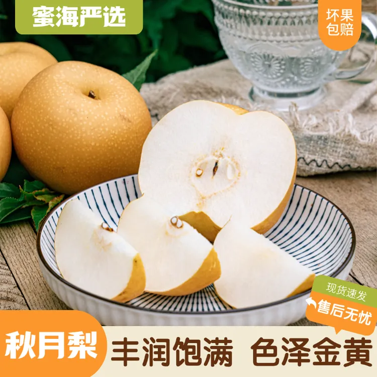 【蜜海严选】山东秋月梨4.5斤丰润饱满色泽金黄彩箱