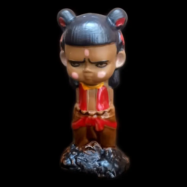 陶瓷哪吒魔童降世书童书房车载中控桌面摆件招财送男友小孩礼物