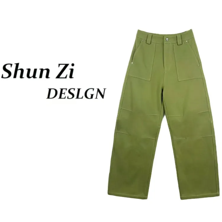 顺子/SZ10013 【加绒加厚】冬季时尚立体水洗窄版显瘦牛仔直筒裤