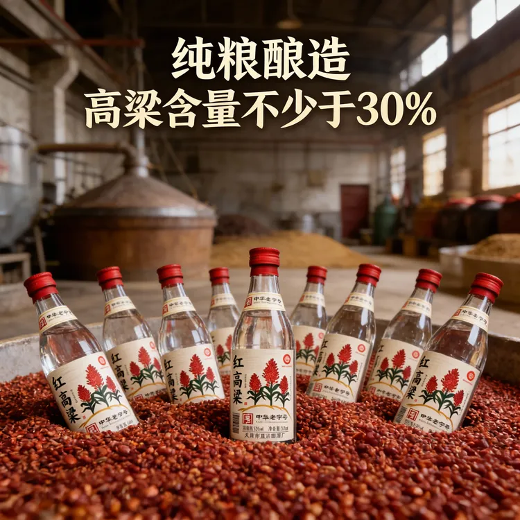 京极【中华老字号】非遗大直沽高梁53度度清香型优级纯粮酒53%Vol