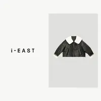 i-EAST 原雾川野~毛茸茸领皮毛一体牛角扣羽绒外套-4D YR5378
