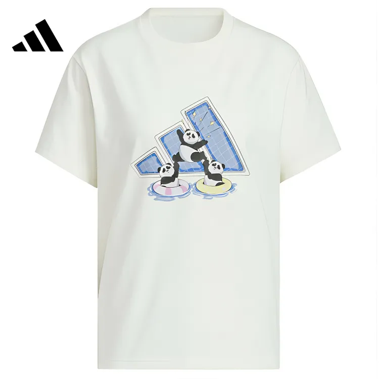 Adidas阿迪达斯【正品授权】女子熊猫TEE休闲时尚T恤短袖KC0970