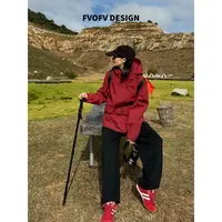 FVOFV【三防冲锋鹅绒服】90白鹅绒内胆保暖三防冲锋衣羽绒服-H2126