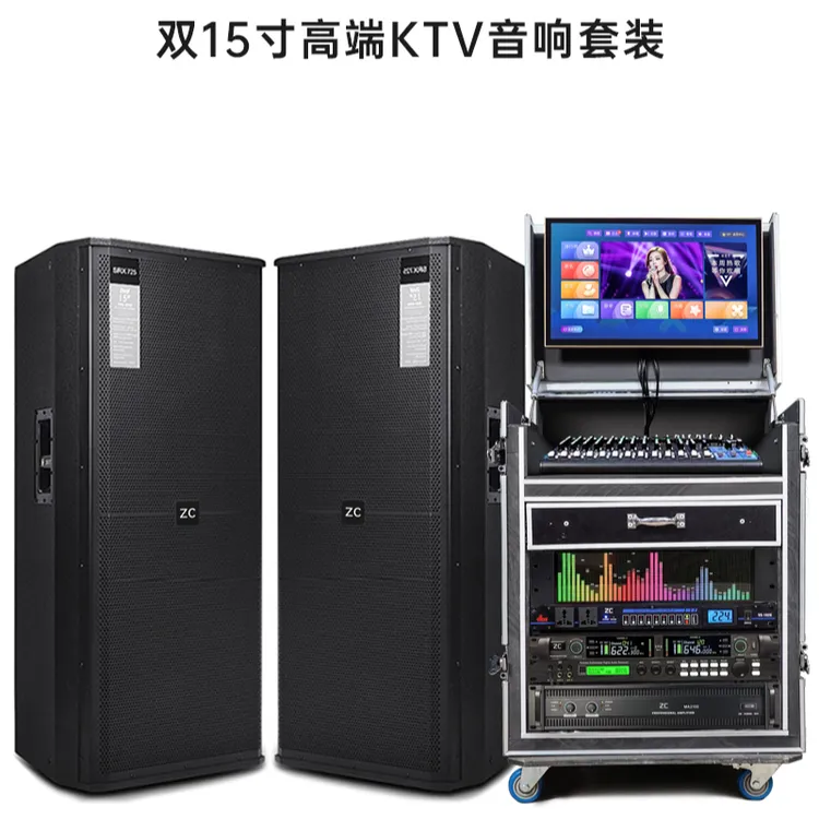 765双15寸进口航天磁号角专业舞台迪吧演唱会KTV演出套装