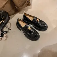 【sheii苏茵茵】墨本庄园~复古凯旋门金扣一脚蹬乐福鞋女E4308319