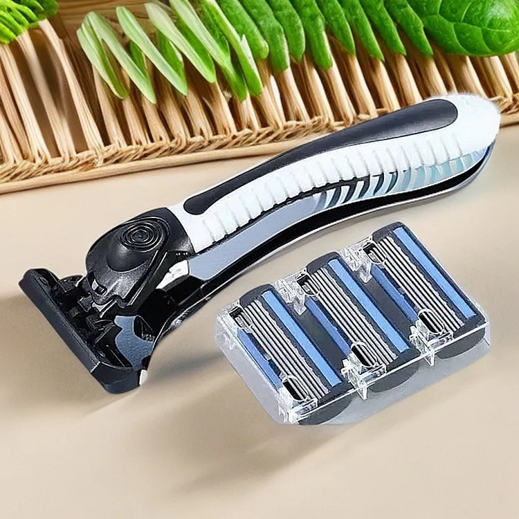 【新店开业】进口6层刀片剃须刀手动剃须刀男士老式新款胡子刀6层刀