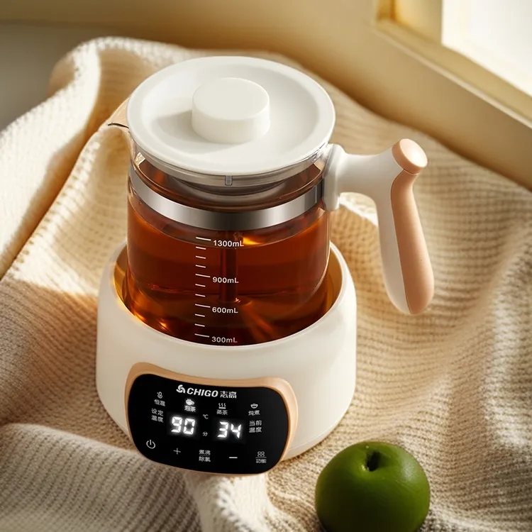 志高1.5L大容量煮茶器电热水壶养生壶蒸汽喷淋式全自动家用办公室