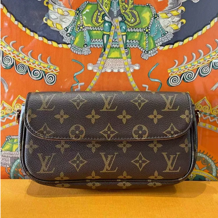 99新 LouisVuitton/路易威登 经典老花ivy链条包 斜挎