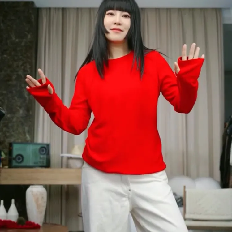 infobyfive2025秋冬澳绒套指净版回购暖暖基础打底衫壹NF0510042