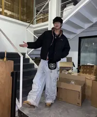 瑕疵！国潮双面穿棉服