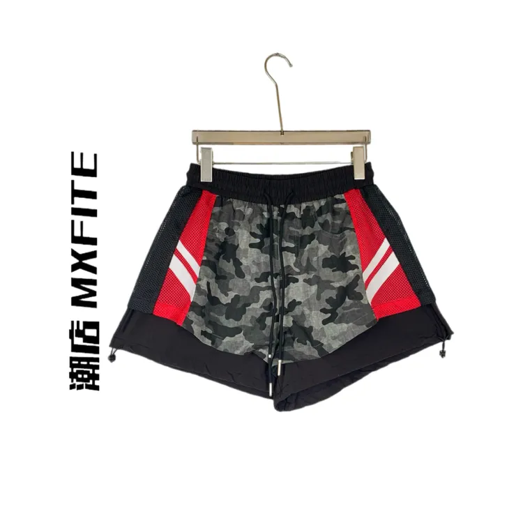 MXFITE潮店夏季新款个性机能风拼接休闲短裤（RDK5491）
