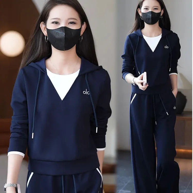 【现货+运费险】时尚休闲套装女2025秋季新款时髦洋气连帽两件套装