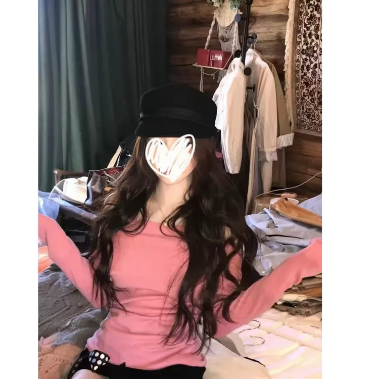 法式绝美纯欲风显白针织衫女2025年秋季新款修身显瘦气质长袖上衣
