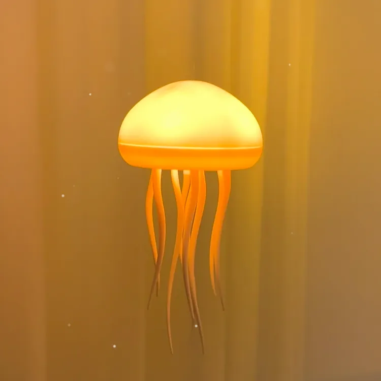 创意漂浮水母灯声控小夜灯声控氛围灯生日礼物送女朋友