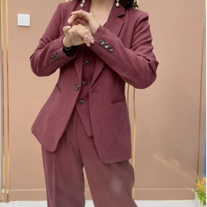 D8628-新款时尚 气质百搭 西服组合套装
