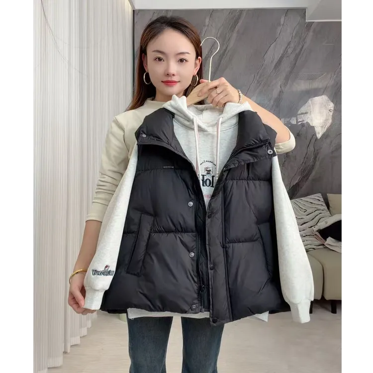 【恬颖KIDS】2025秋冬新款男女马甲立领韩版外套时尚百搭加厚纯色潮