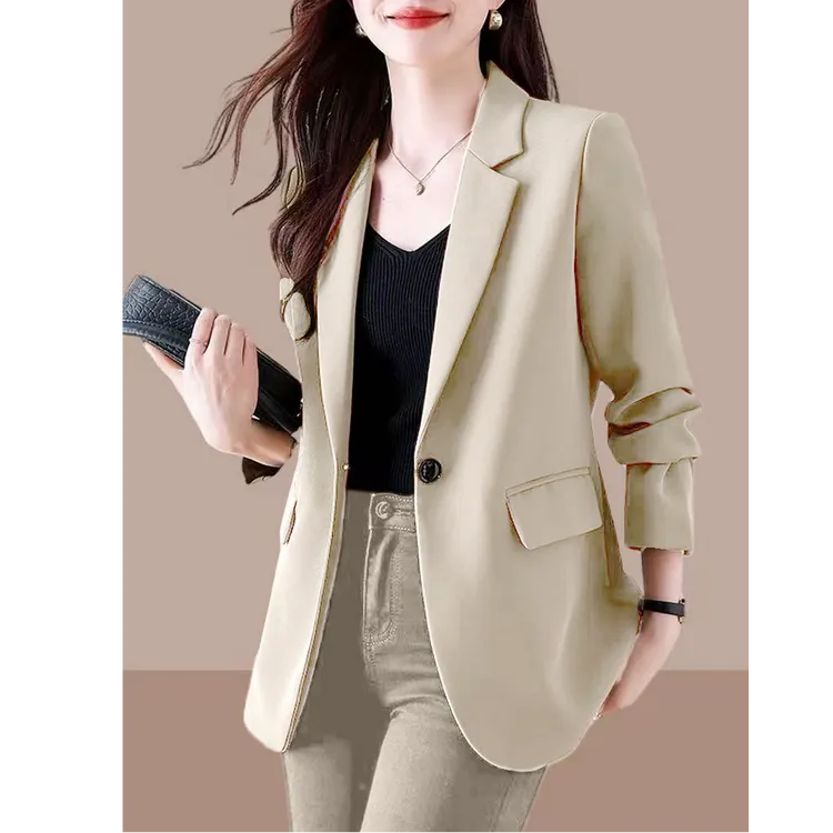 【纪朵研】0589春秋新款女士小西装外套职业装通勤女装西服西裤套装