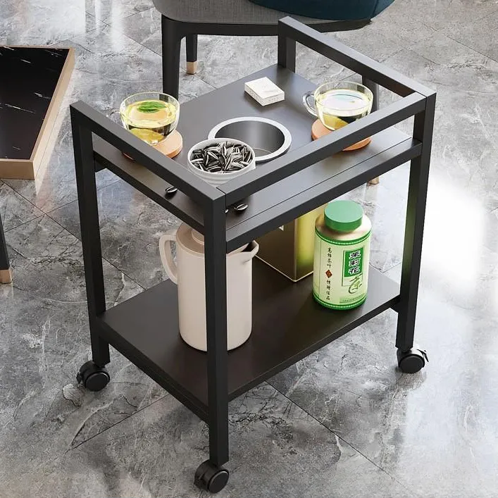 麻将茶几茶水架麻将桌小边几置物架棋牌室打牌可移动专用茶水桌
