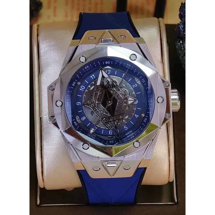 欧力图金刚蓝刺青/黑白刺青-西铁城全自动机芯机械表-节日礼物