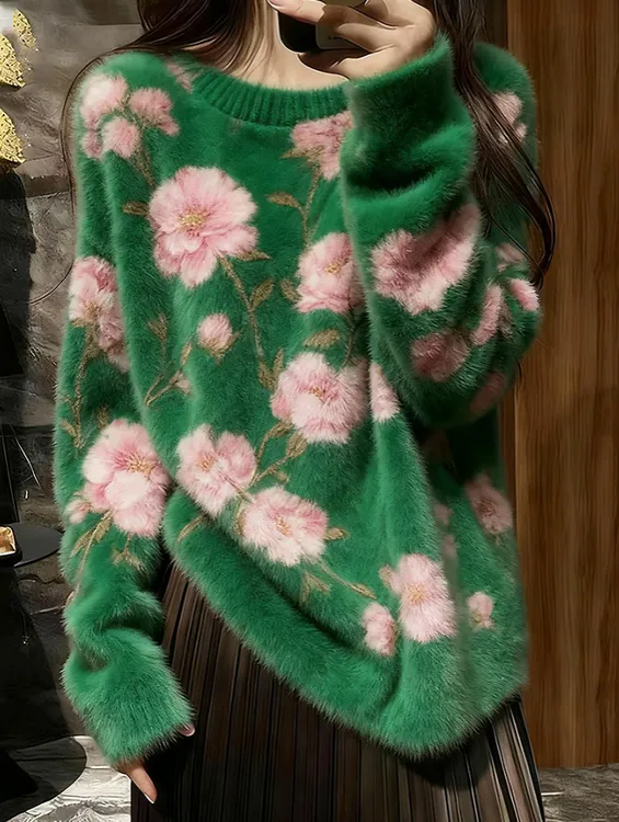 设计感慵懒高级感针织毛衣女款2025新款爆款可外穿内搭上衣女秋冬