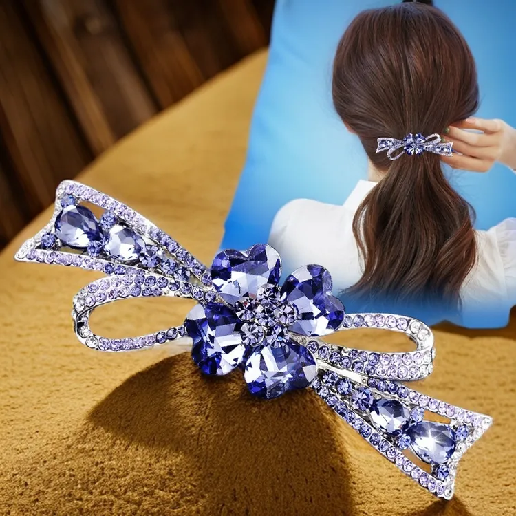 商务/OL卡子顶夹女成人百搭钻发夹发夹日韩中国风头饰蝴蝶结新款