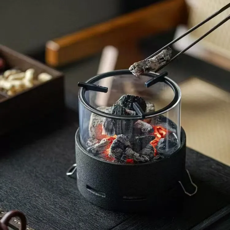 围炉煮茶观火炉家用茶室户外明火煮茶器烧烤火炉