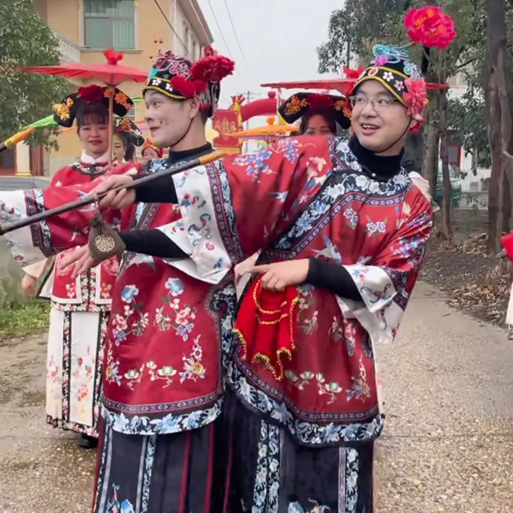 原创媒婆服套装清汉女晋商少奶奶湖南俏媒公网红同款演出服秧歌服