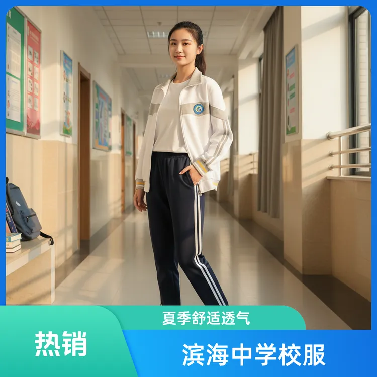 天津市滨海新区田家炳中学  四季学院风拼色翻领舒适