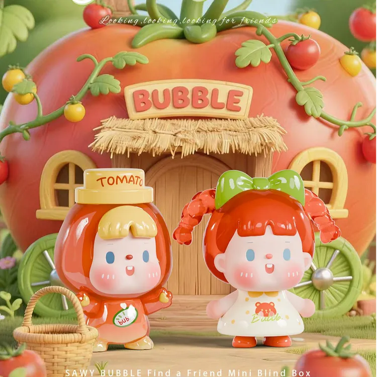 【主播代拆】BUBBLE思歪找朋友系列mini盲盒潮玩萌粒摆件可爱手办