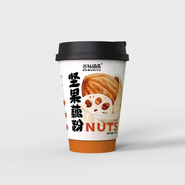 谷物细雨鲜藕吸管杯代餐