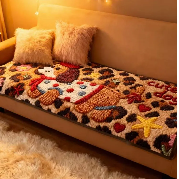 90*200双面四季款家用沙发垫牛奶绒单人床盖多功能沙发防尘罩